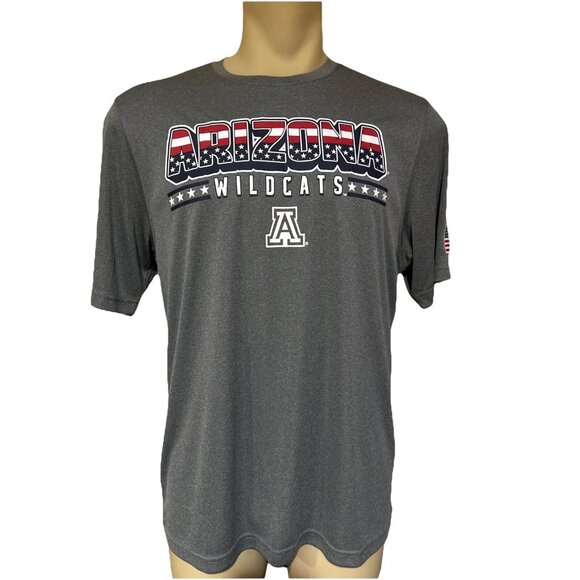 NEW Arizona Wildcats Colosseum Polyester USA Neck Tee T-Shirt Men's L - Picture 1 of 10
